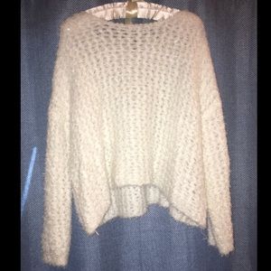 Trendy Oversized Loose Knit Fluffy Sweater